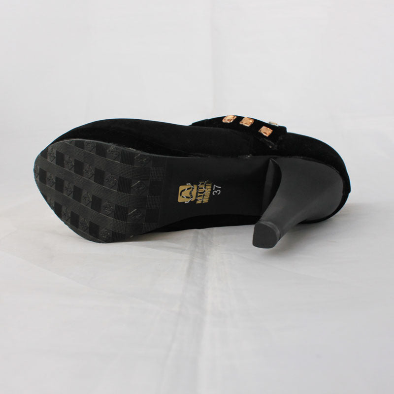Business Casual Round High Heels