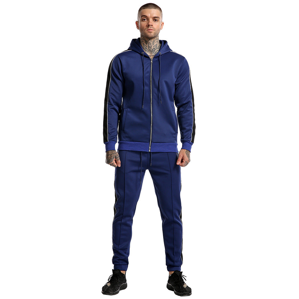 Men’s Sports Suit Set | Casual Athletic Tracksuit for Men | Comfortable Leisure Sportswear | Two-Piece Workout & Streetwear Outfit