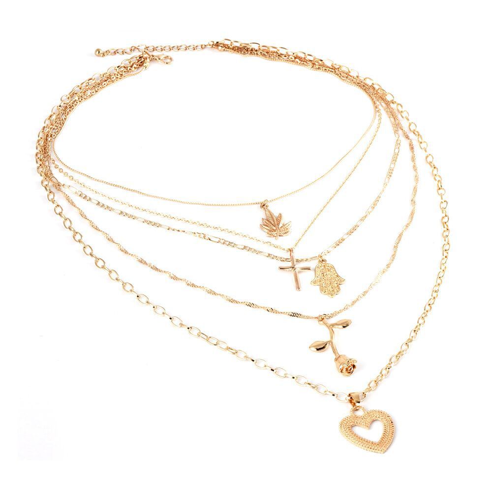 Vintage Charm Pendant Necklace – Timeless Alloy Jewelry for Classic Elegance