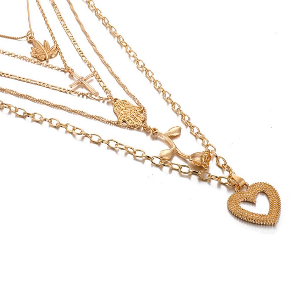 Vintage Charm Pendant Necklace – Timeless Alloy Jewelry for Classic Elegance
