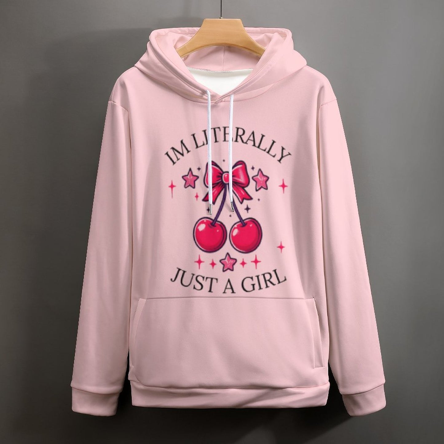 Soft Girl Era Pink "I'm Literally Just a Girl" Hoodie - Cozy & Trendy
