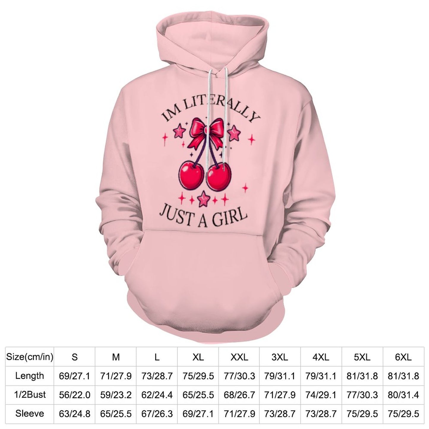 Soft Girl Era Pink "I'm Literally Just a Girl" Hoodie - Cozy & Trendy