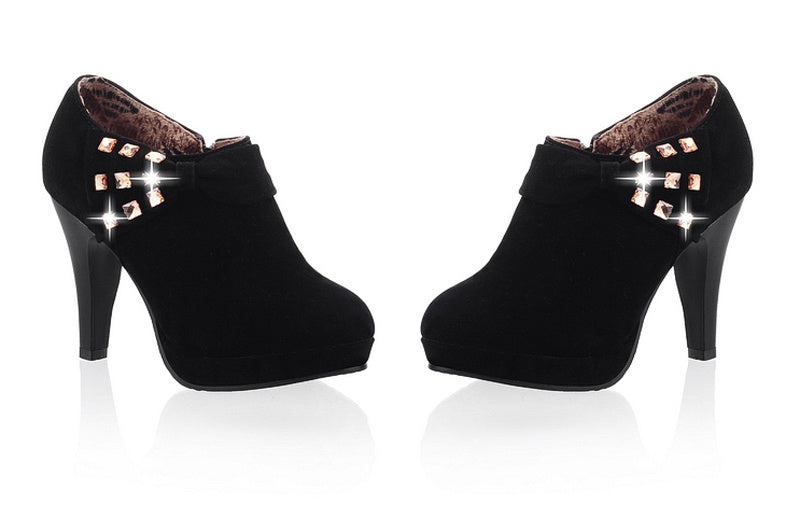 Business Casual Round High Heels