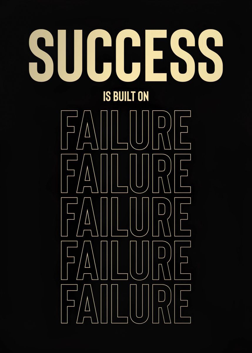 Success Text Canvas Painting | Motivational Wall Art | Inspirational Quote Poster for Office, Bedroom, or Living Room Decor | Modern Success Wall Art