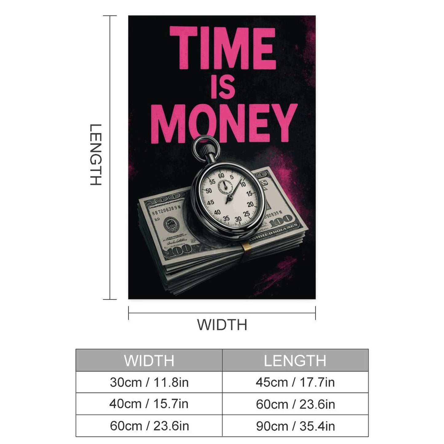 Time is Money" Motivational Poster