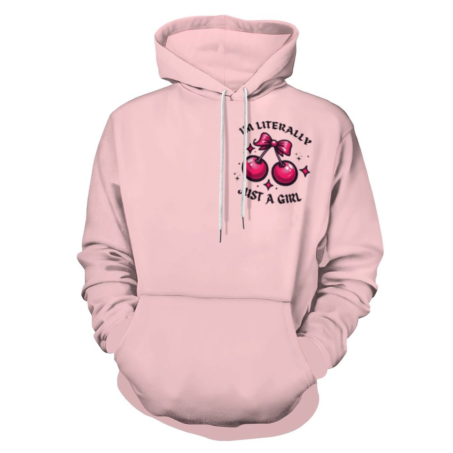 Soft Girl Era "I’m Literally Just a Girl" Pink Hoodie – Cozy & Cute Aesthetic