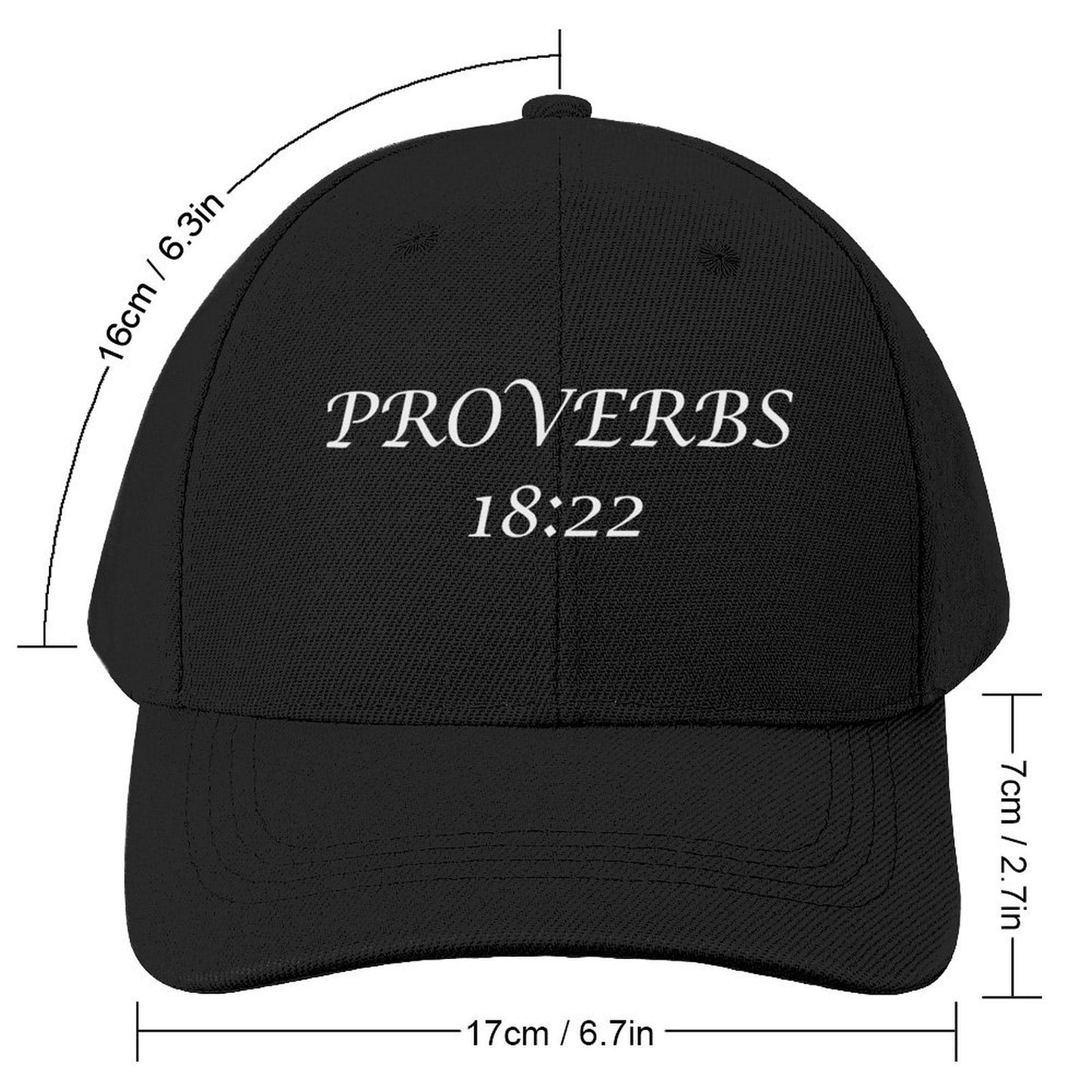 Proverbs 18:22 Blessed Man Baseball Cap – Christian Faith Adjustable Hat