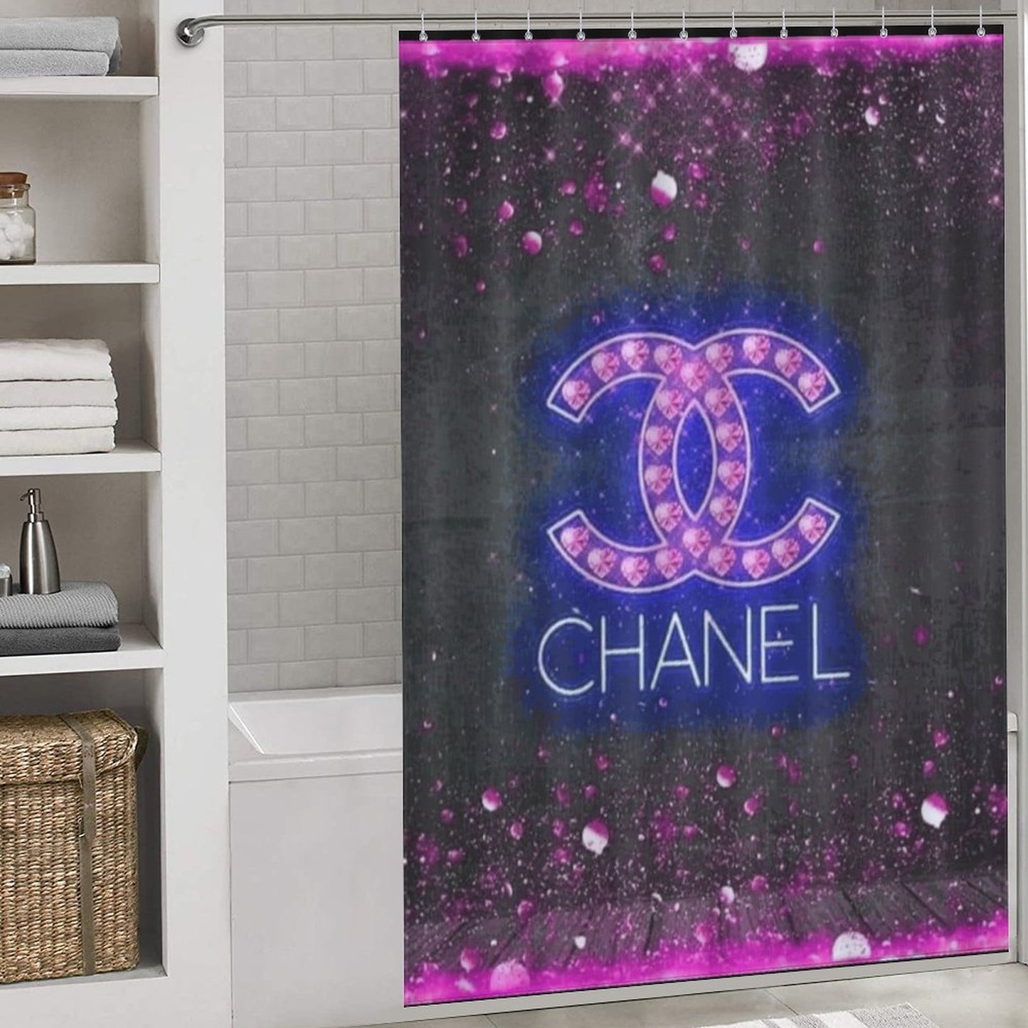 Luxury Shower Curtain - Elegant Bathroom Decor, Designer Bath Accessory, High-End Spa Feeling, Home Makeover, Unique Housewarming Gift