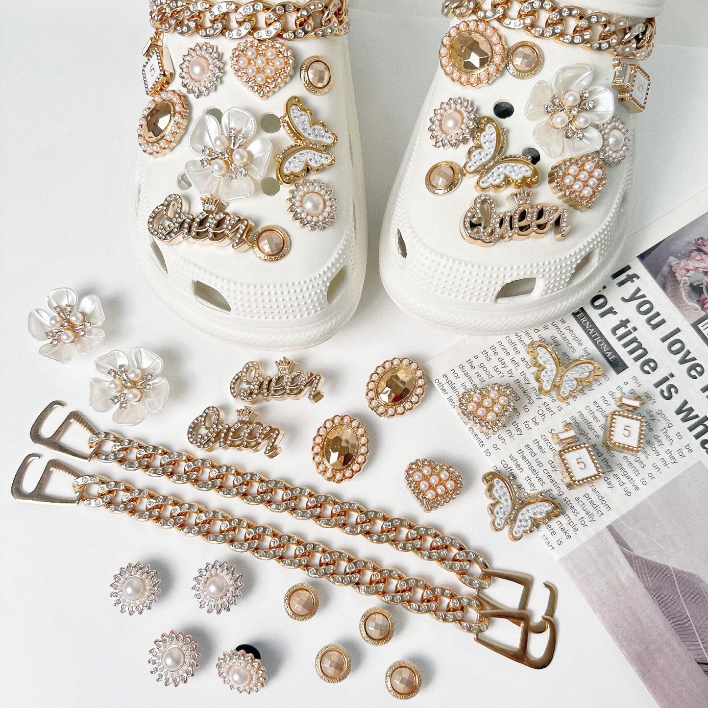 High Sense DIY Shoe Charm Sets – Cute Custom Croc Charms, Trendy Accessories for Kids & Adults, Mix & Match Fashion Shoe Decorations