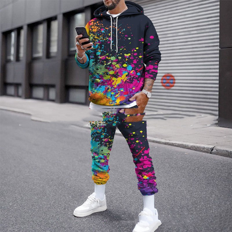 Men's Splash Camouflage Printing Suit