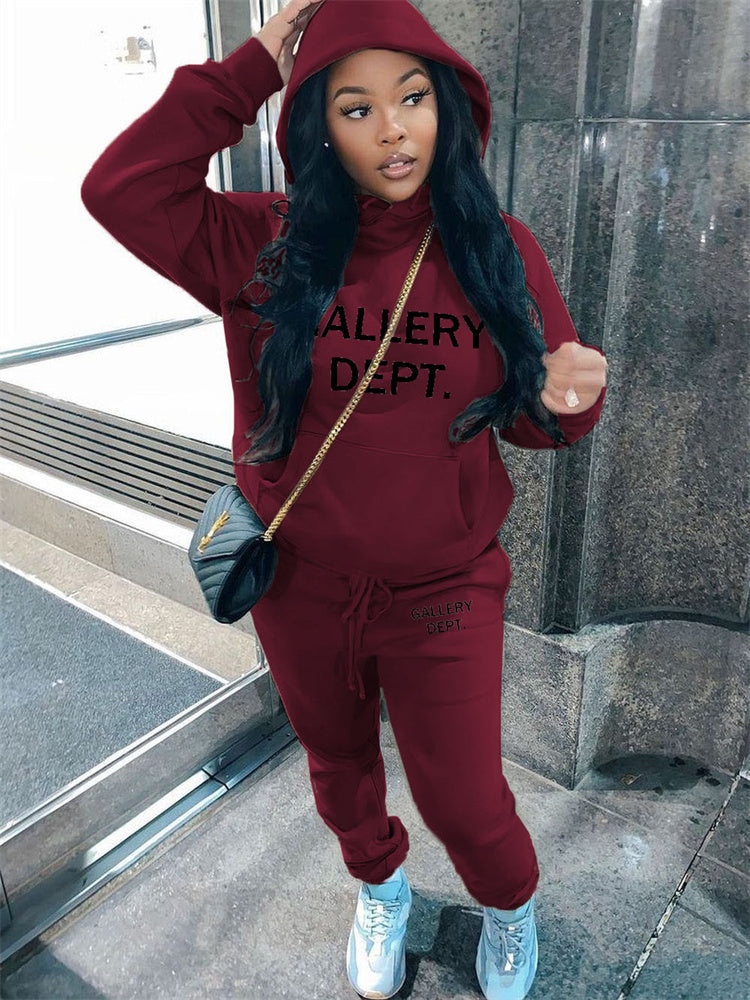 Women's Personalized Casual Printed Two-piece Suit