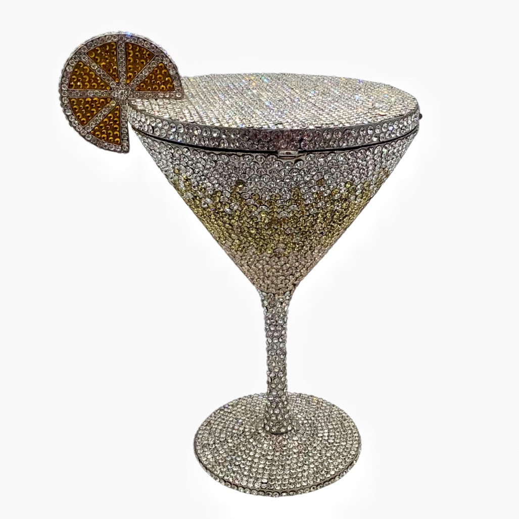 Luxury Diamond Goblet Clutch | Cocktail Evening Handbag for Women
