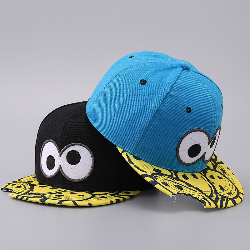 Flat Brim Snack Bite Baseball Cap – Edgy Sun-Proof Hat for Men & Women