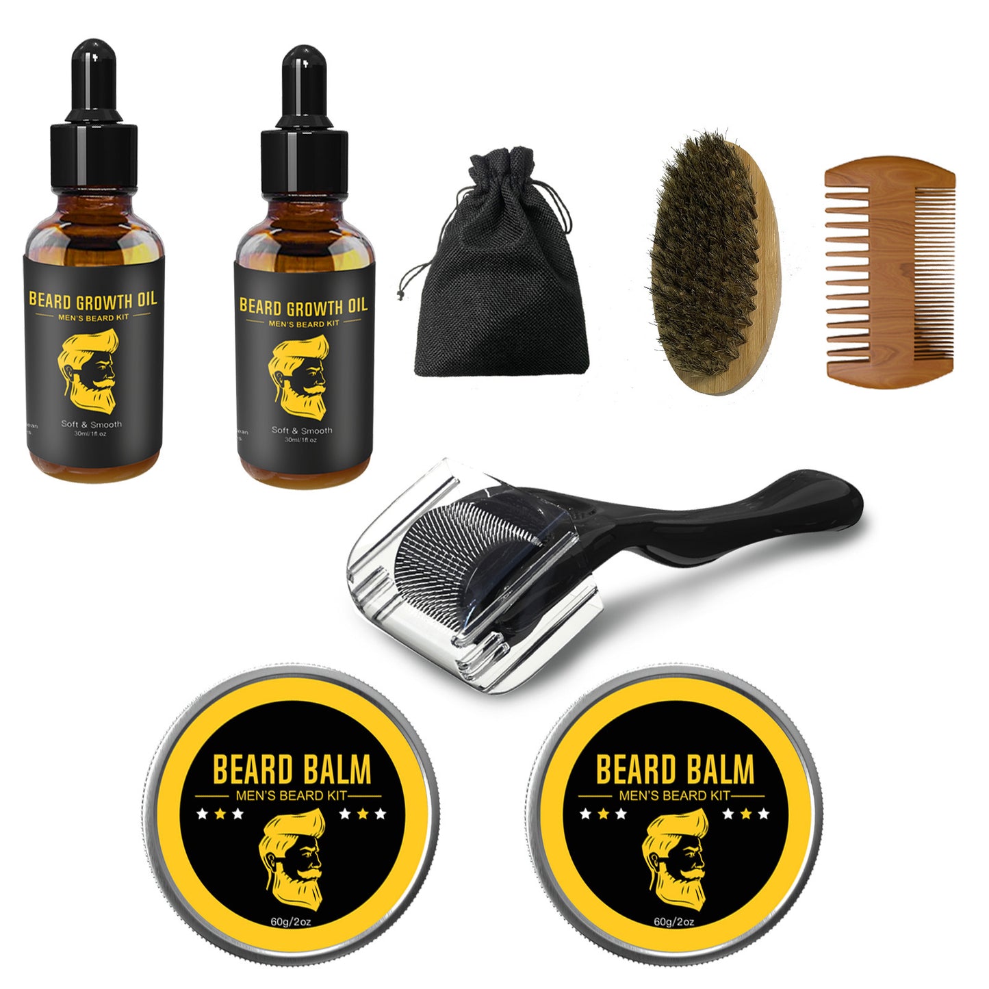 Men’s Beard Care Grooming Kit – Beard Cover Box Set for Daily Beard Maintenance – Great Gift for Him