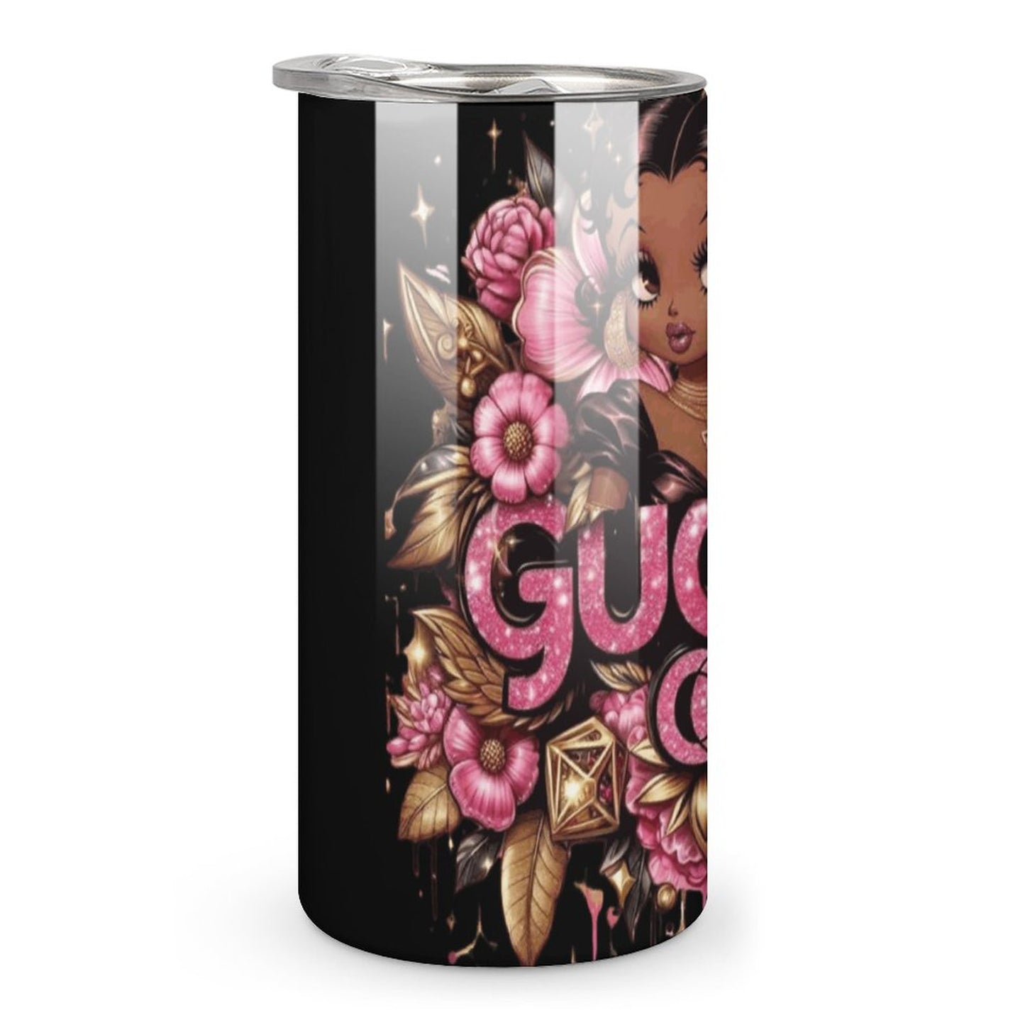 Melanin Glam Gucci-Inspired Tumbler – 20oz Triple Panel Stainless Steel Drinkware