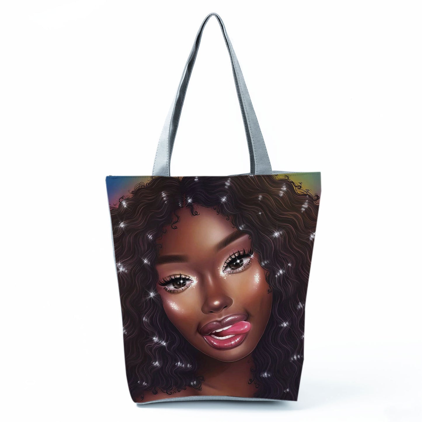 Melanin Girl's Rock Lightweight Shopping Bag