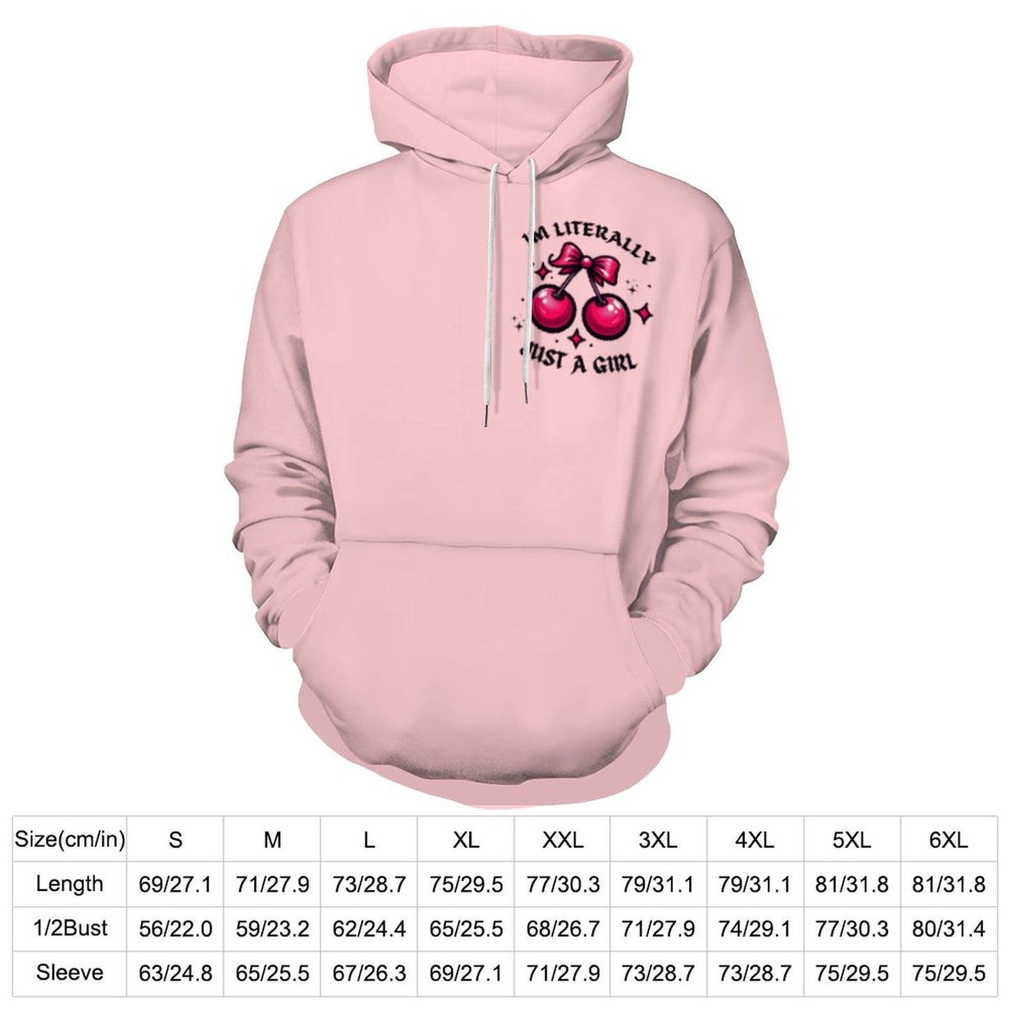 Soft Girl Era "I’m Literally Just a Girl" Pink Hoodie – Cozy & Cute Aesthetic
