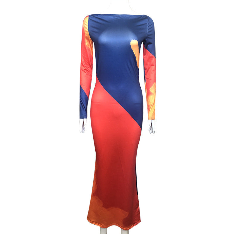 Women’s Long Sleeve Sexy Backless Dress – Elegant Bodycon Fit | Night Out, Party, Clubwear Fashion