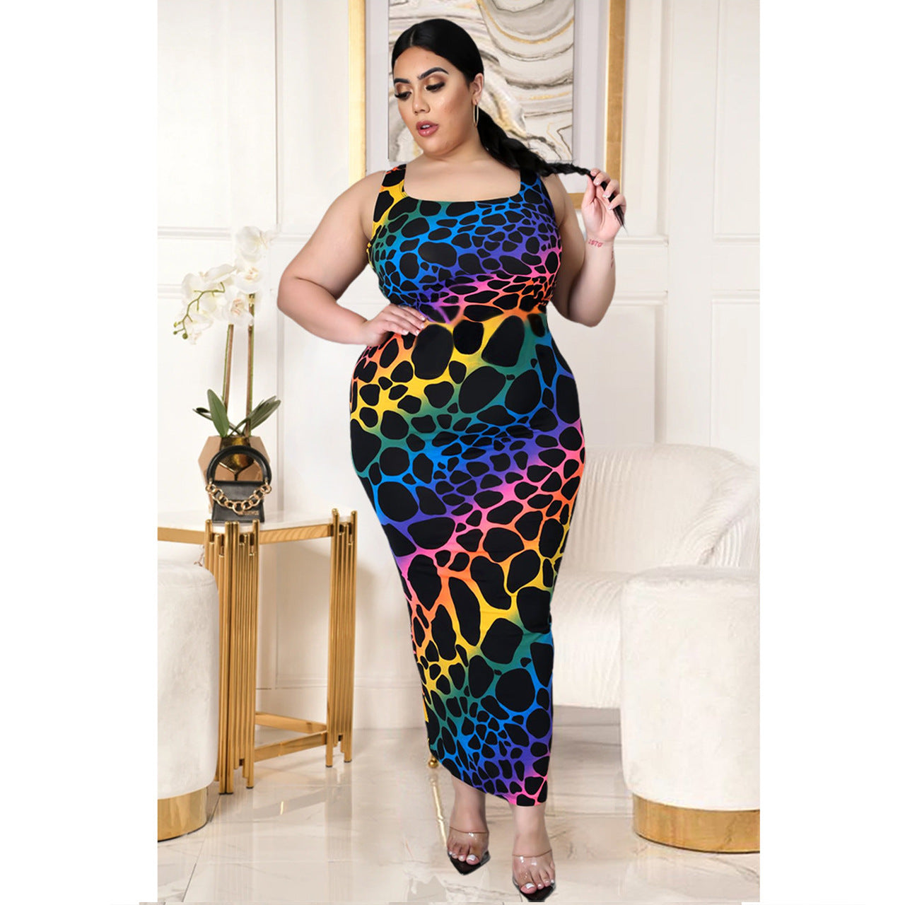 Plus Size Color Leopard Print Women’s Clothing | Trendy Curvy Fit Animal Print Fashion for Confident Women