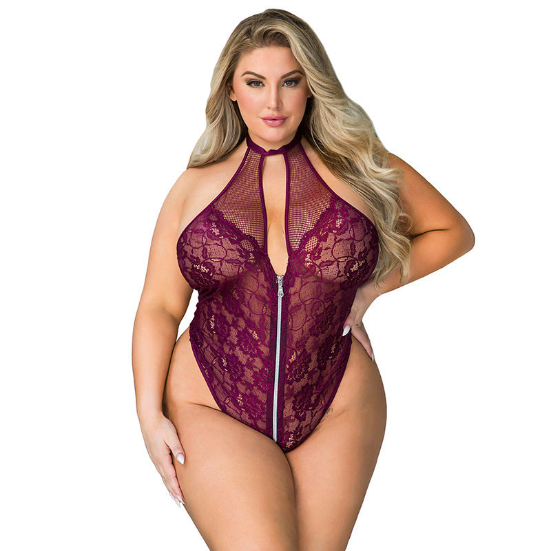 Sexy Plus Size Lingerie Female Women's Jumpsuit