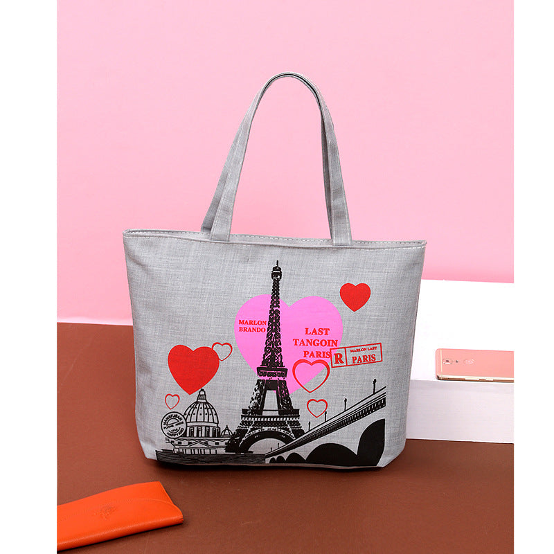 Cross-body I Love Paris Capacity Handbag