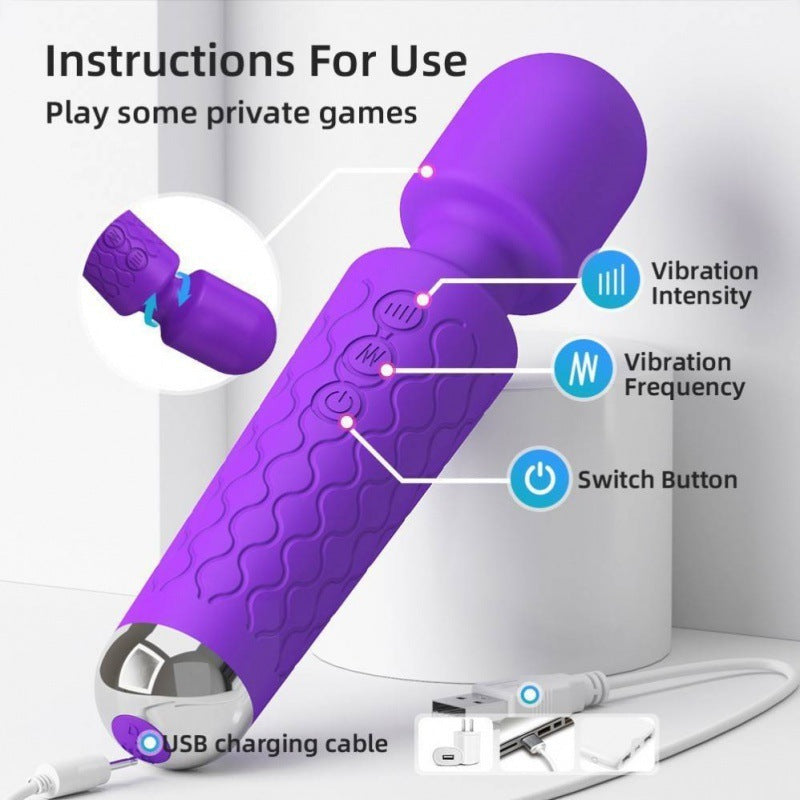 AV Magic Wand Vibrators for Women – Powerful 18-Speed Clitoris Stimulator and Erotic Dildo Masturbator for Intense Pleasure