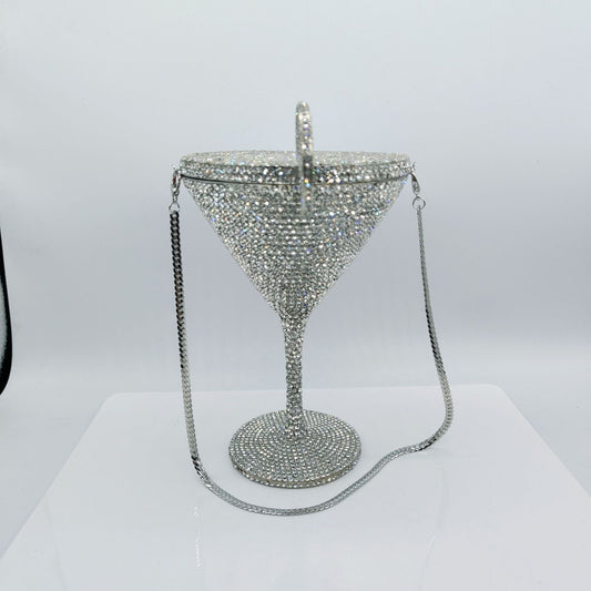 Luxury Diamond Goblet Clutch | Cocktail Evening Handbag for Women