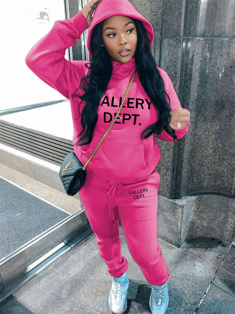 Women's Personalized Casual Printed Two-piece Suit