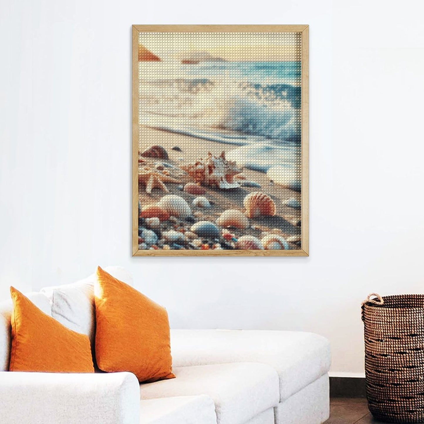 Beach Inspo Diamond Art Painting - Unframed Coastal Wall Décor for Relaxing Vibes