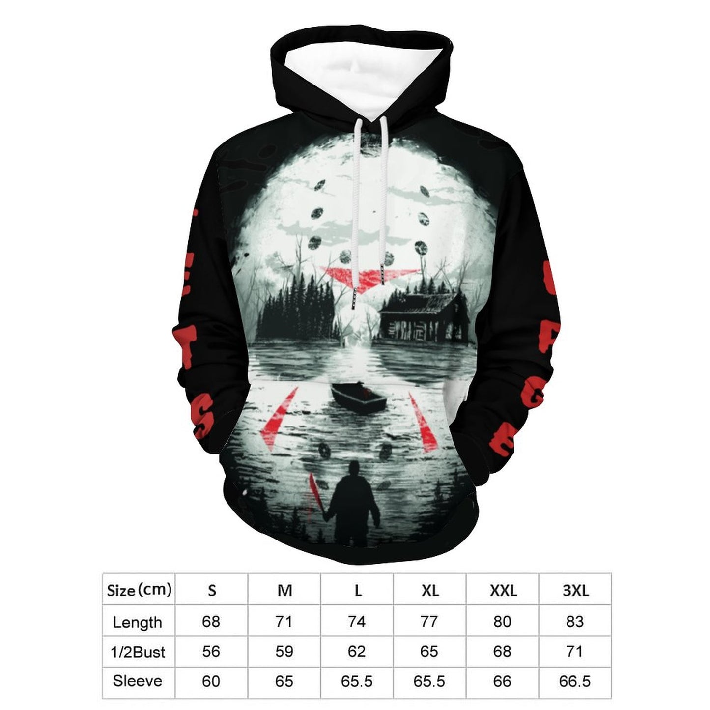 Jason Vorhees Hoodie/ Halloween Hoodie/ Gift for Horror Movie Lovers