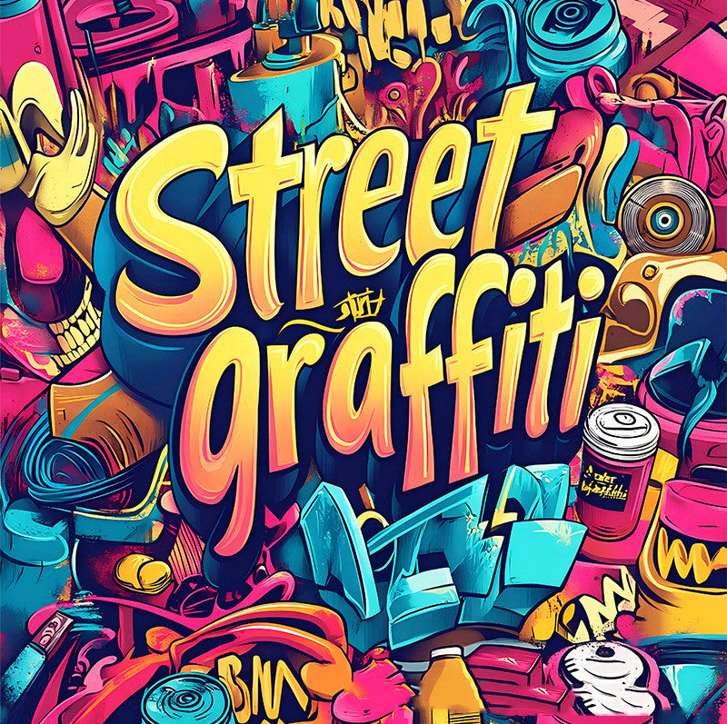 Street Graffiti Coloring Book for Adults – Urban Art Relaxation & Stress Relief
