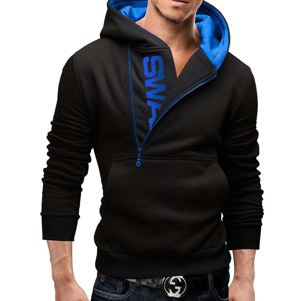 Stylish Spring & Autumn Men's Hooded Cardigan - Plus Size Slim Fit Sweater for Every Occasion