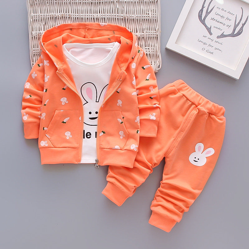 Toddler Girls Hoodie Casual Pants Set