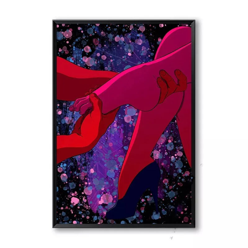 Adult Decorative Canvas Wall Art – Frameless Core Canvas Painting | Modern Sexy Home Décor for Bedroom, Living Room & Couples Space