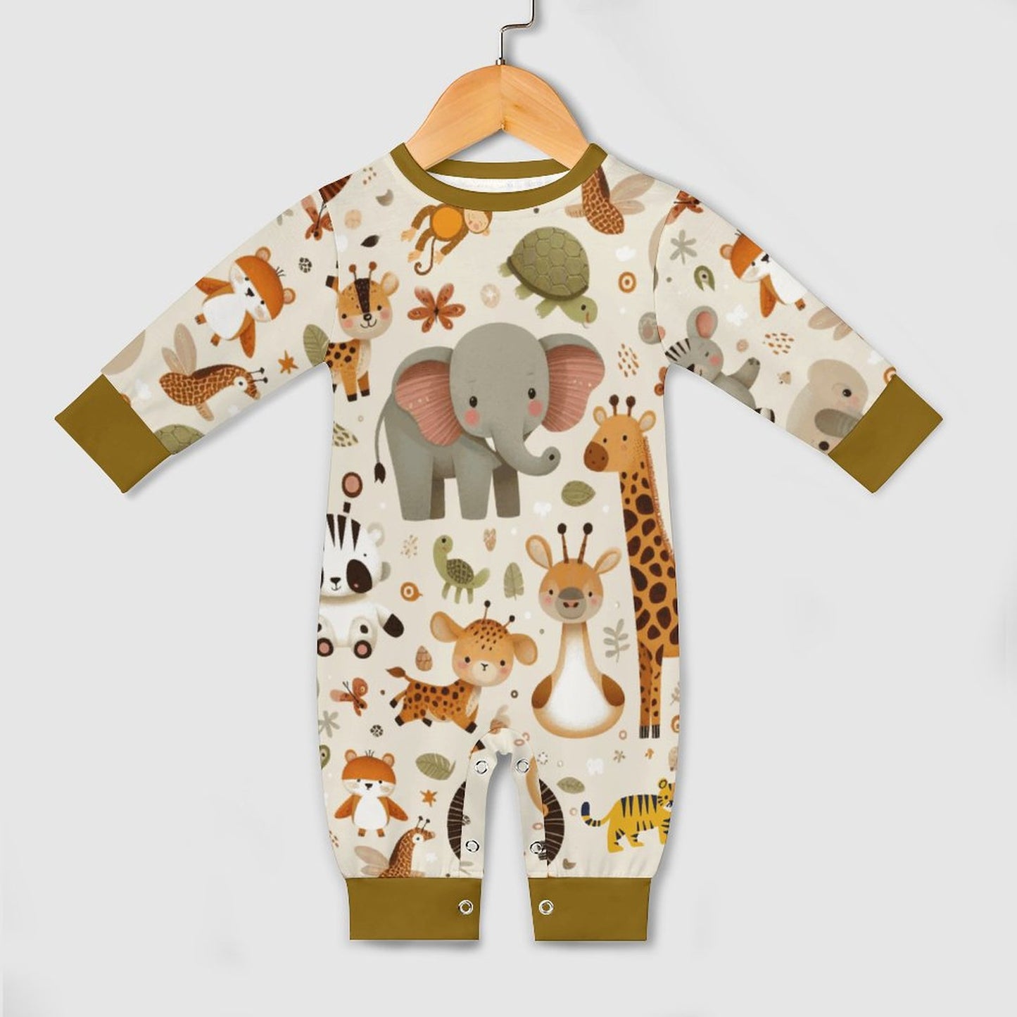 Adorable Baby Romper with Cute Animals - Soft Cotton Onesie for Infants & Toddlers - Perfect Baby Shower Gift