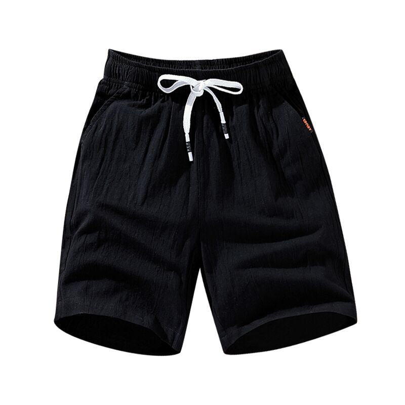 Leisure Loose Cotton And Linen Men's Shorts