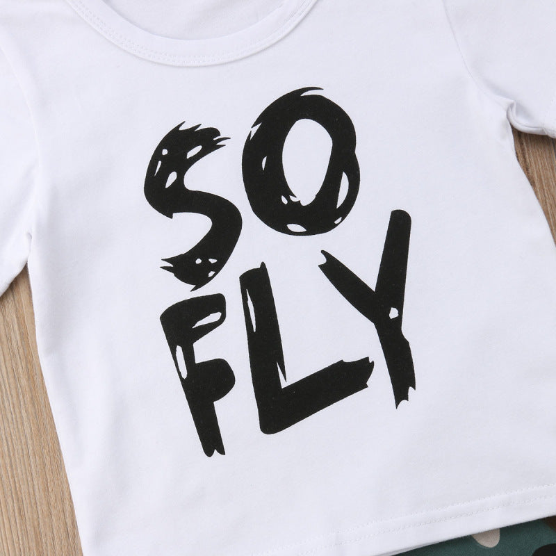 So Fly T-shirt camouflage two-piece