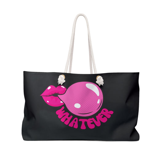 Pink and Black Spend The Night Bag
