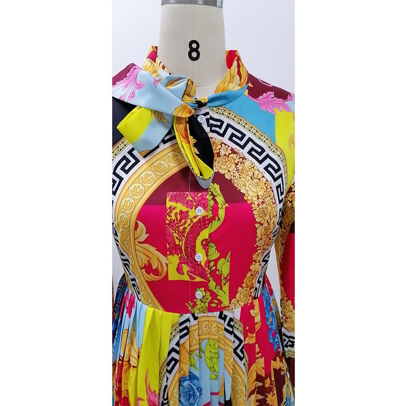 Fashion Print Plus Size Dress – Casual Chic, Comfortable & Flattering Outfit for Women