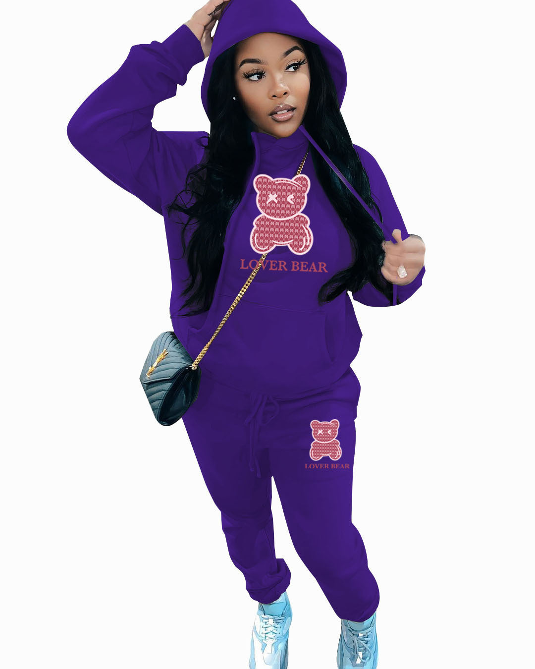 Cross-border New Arrival Women's Suit Hooded Sweatshirt And Sweatpants