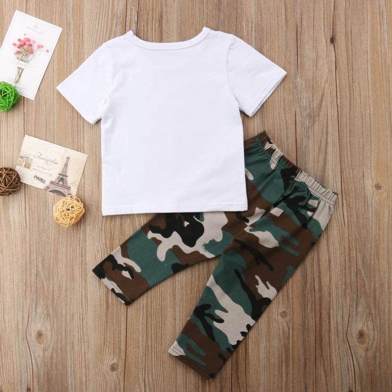 So Fly T-shirt camouflage two-piece