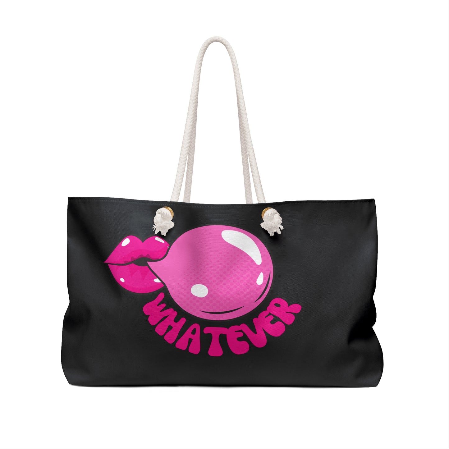 Pink and Black Spend The Night Bag