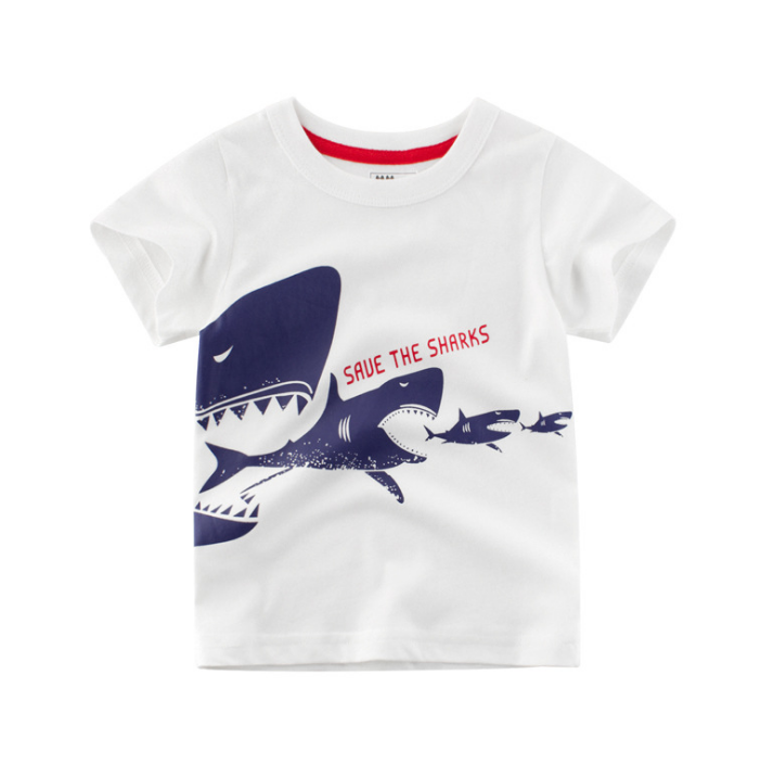 Boys Cotton T-shirt Short Sleeves