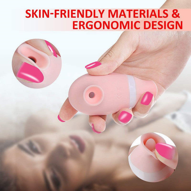 Tongue Licking & Sucking Vibrating Egg — Erotic Female Pleasure Toy | Intense Clitoral Stimulation | Quiet, Waterproof, Rechargeable