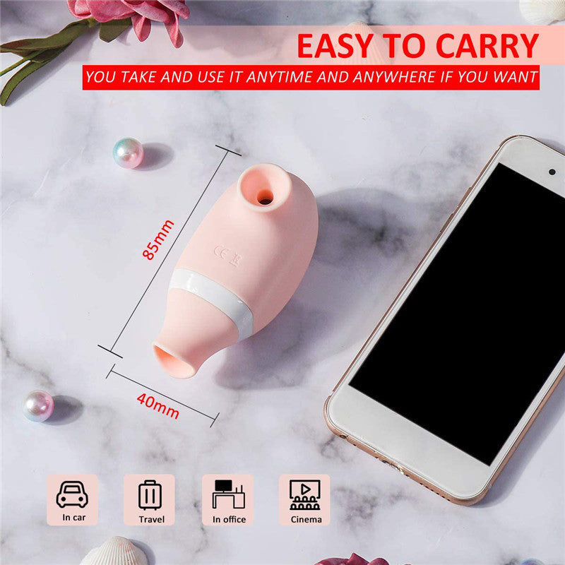 Tongue Licking & Sucking Vibrating Egg — Erotic Female Pleasure Toy | Intense Clitoral Stimulation | Quiet, Waterproof, Rechargeable