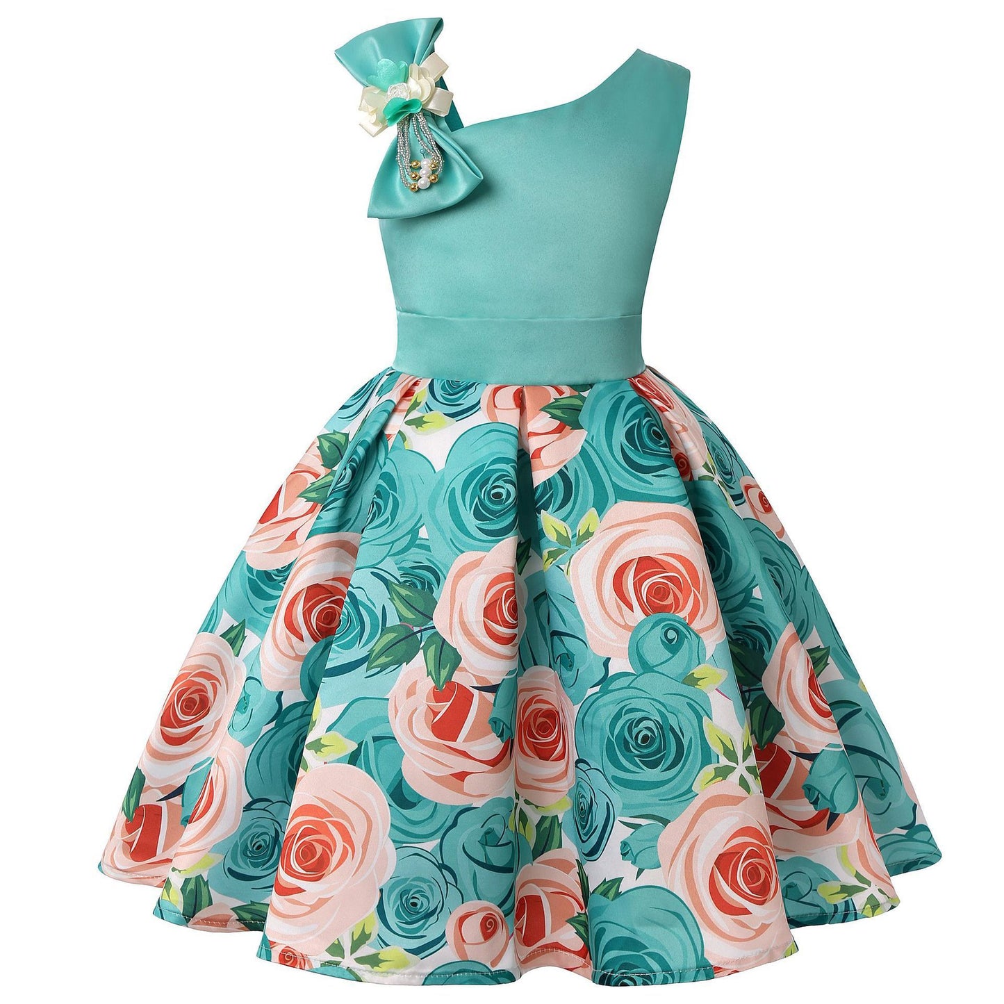 Girls' Princess Dress – Digital Print Fairytale Dress for Toddlers & Kids | Birthday, Party & Everyday Wear