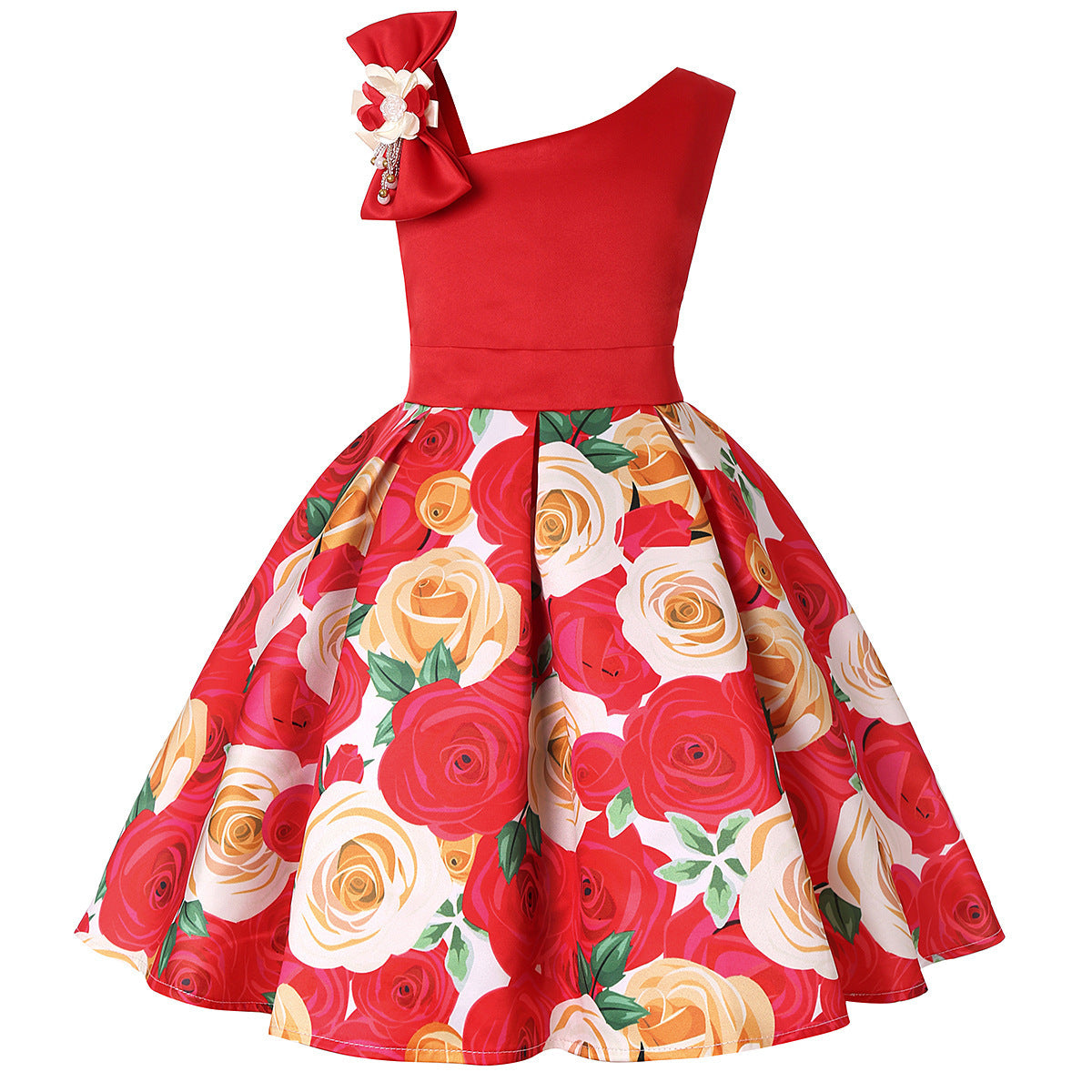 Girls' Princess Dress – Digital Print Fairytale Dress for Toddlers & Kids | Birthday, Party & Everyday Wear