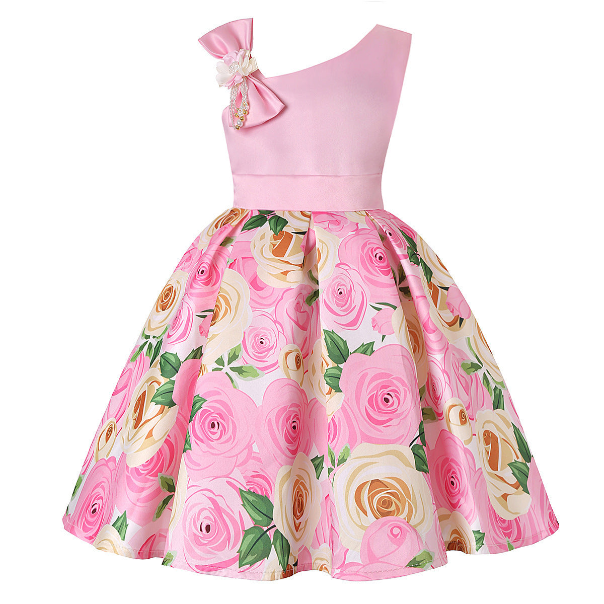 Girls' Princess Dress – Digital Print Fairytale Dress for Toddlers & Kids | Birthday, Party & Everyday Wear
