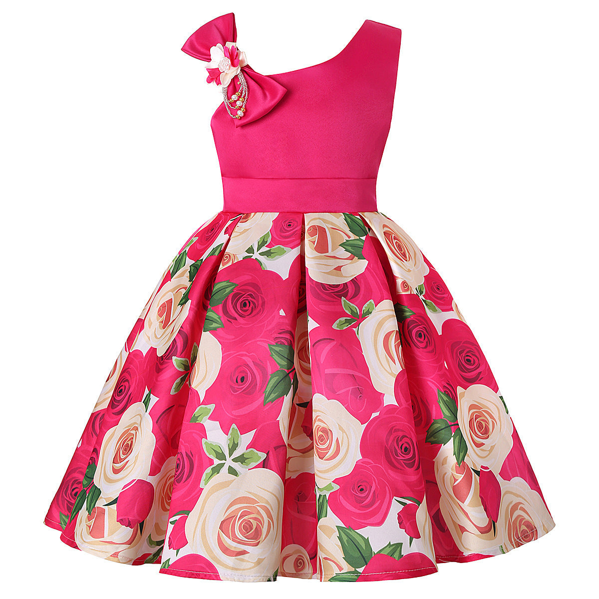 Girls' Princess Dress – Digital Print Fairytale Dress for Toddlers & Kids | Birthday, Party & Everyday Wear