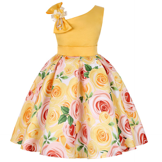 Girls' Princess Dress – Digital Print Fairytale Dress for Toddlers & Kids | Birthday, Party & Everyday Wear